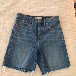 Madewell mid-length denim shorts